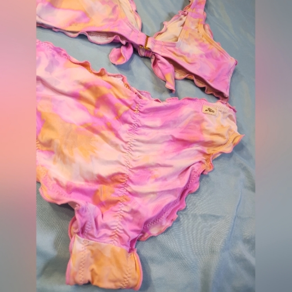Hobie tie dye ruffle detail bikini - Picture 5 of 6